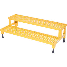 ASP-48 Adjustable Height Step Stand Carbon Steel 48"W x 24"L