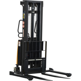 Battery Operated Lift Stacker SL-118-AA Adj. Forks Inside Adj. Legs 