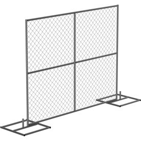 Galvanized Steel Construction Barrier Starter Unit 7-1/2"L x 72"H