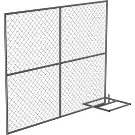 Galvanized Steel Construction Barrier Add-On Unit 24"L x 72"H