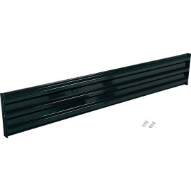 Vestil Bolt-On Style Steel Guard Rail 3-Rib 7-1/2'L Black