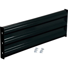 Vestil Bolt-On Style Steel Guard Rail 3-Rib 3-1/2'L Black