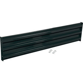 Vestil Bolt-On Style Steel Guard Rail 3-Rib 5-1/2'L Black