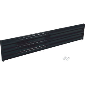 Vestil Bolt-On Style Steel Guard Rail 3-Rib 6-1/2'L Black