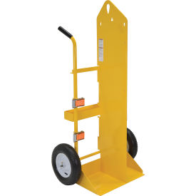 Vestil Welding Cylinder Cart  Pneumatic Wheels 34-1/4 x 23 x 66-3/8