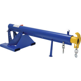 Adjustable Pivoting Forklift Jib Boom Crane 30" Centers 6000 Lbs. Capacity