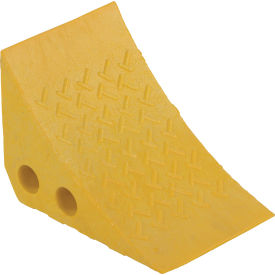 Yellow Recycled Plastic Wheel Chock PWC-Y 10-1/2"L x 7-1/2"W x 7-1/2"H