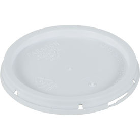 Tear-Tab Lid LID-1-PWT for 1 Gallon Open Head Plastic Pails - White