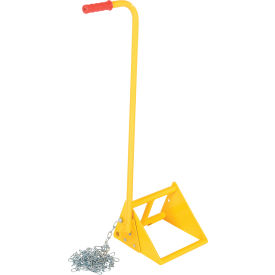 Steel Wheel Chock with Handle and Security Chain FAB-10-ERGO