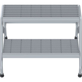 Aluminum Wide Step Stand - 2 Step Welded  - SSA-2W
