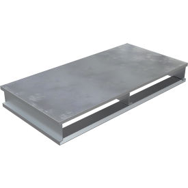 Heavy Duty Closed Deck Half Pallet Aluminum 4-Way Entry 40" x 24" 4000 Lb Static Capacity 