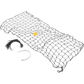 Vestil Nylon Pallet Rack Netting 1 Net 123" x 3/16" x 48" 2500 Lb Capacity Black