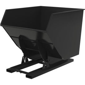 Vestil™ Heavy Duty No Bump & Dump Hopper Steel 3-1/2 Cu. Yd. 6000 lb. Cap. Semi Gloss Black