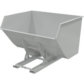 Vestil™ Heavy Duty No Bump & Dump Hopper Steel 5 Cu. Yd. 6000 lb. Capacity Machine Gray