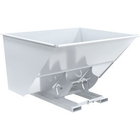 Vestil™ Heavy Duty No Bump & Dump Hopper Steel 3 Cu. Yd. 6000 lb. Capacity White