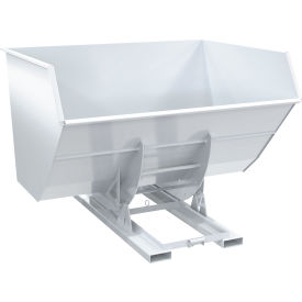 Vestil™ Heavy Duty No Bump & Dump Hopper Steel 5 Cu. Yd. 6000 lb. Capacity White