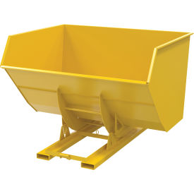 Vestil™ Heavy Duty No Bump & Dump Hopper Steel 5 Cu. Yd. 6000 lb. Capacity Yellow