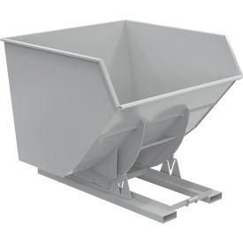 Vestil™ Heavy Duty No Bump & Dump Hopper Steel 4 Cu. Yd. 6000 lb. Capacity Machine Gray
