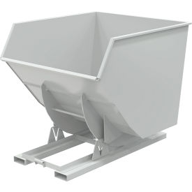 Vestil™ Heavy Duty No Bump & Dump Hopper Steel 3-1/2 Cu. Yd. 6000 lb. Capacity Machine Gray