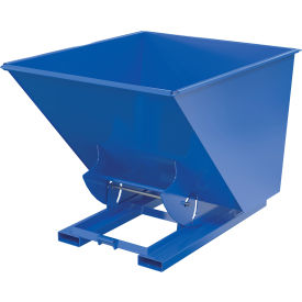 Vestil™ Heavy Duty No Bump & Dump Hopper Steel 2 Cu. Yd. 6000 lb. Capacity Blue