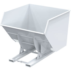 Vestil™ Heavy Duty No Bump & Dump Hopper Steel 4 Cu. Yd. 6000 lb. Capacity White