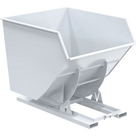 Vestil™ Heavy Duty No Bump & Dump Hopper Steel 3-1/2 Cu. Yd. 6000 lb. Capacity White