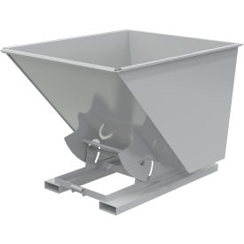 Vestil™ Heavy Duty No Bump & Dump Hopper Steel 2 Cu. Yd. 6000 lb. Capacity Machine Gray
