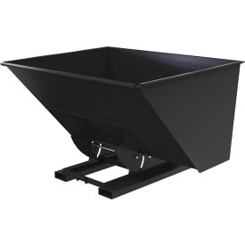 Vestil™ Heavy Duty No Bump & Dump Hopper Steel 3 Cu. Yd. 6000 lb. Capacity Semi Gloss Black