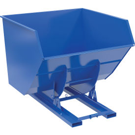 Vestil™ Heavy Duty No Bump & Dump Hopper Steel 4 Cu. Yd. 6000 lb. Capacity Blue