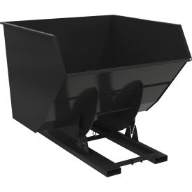 Vestil™ Heavy Duty No Bump & Dump Hopper Steel 4 Cu. Yd. 6000 lb. Capacity Semi Gloss Black