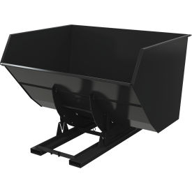 Vestil™ Heavy Duty No Bump & Dump Hopper Steel 5 Cu. Yd. 6000 lb. Capacity Semi Gloss Black