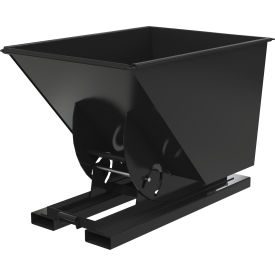 Vestil™ Heavy Duty No Bump & Dump Hopper Steel 1 Cu. Yd. 6000 lb. Capacity Semi Gloss Black
