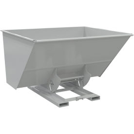 Vestil™ Heavy Duty No Bump & Dump Hopper Steel 3 Cu. Yd. 6000 lb. Capacity Machine Gray