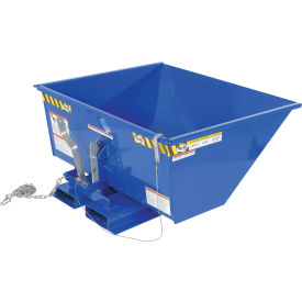 Vestil™ Low-Profile Steel Self-Dumping Forklift Hopper 1/2 Cu. Yd. 2000 lb. Capacity Blue