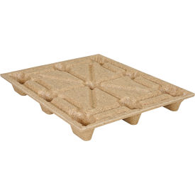 Vestil Open Deck Nestable Pallet Rec. Presswood 40-1/4"L x 48-1/4"W 2000 lb. Dynamic Cap. Brown