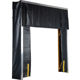 Vestil™ Retractable Dock Shelter 40 oz. Capacity 24" Projection 11'W x 11'H Black