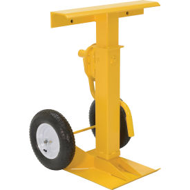 Vestil™ Trailer Stabilizing Jack Pneumatic Wheels 50000 lb. Lifting Capacity