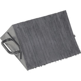Vestil™ Wheel Chock with Grip Rubber 10-1/8"L x 12-3/8"W x 5-1/2"H