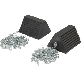 Vestil™ Wheel Chock Chain Hanger Rubber 8"L x 9-1/4"W x 6"H