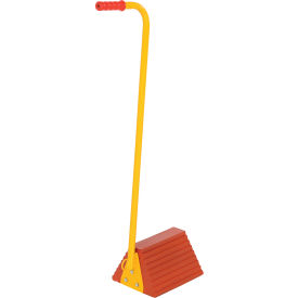Vestil™ Wheel Chock with Handle Rubber 8"L x 18"W x 37-1/8"H