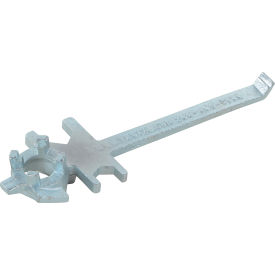 Vestil™ Straight Drum Bung Nut Wrench Zinc Cast Steel Silver