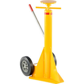 Vestil™ Spin Top Trailer Stabilizing Jack Hard Rubber Wheels 40000 lb. Lifting Capacity