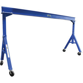 Vestil Steel Adjustable Height Gantry Crane 20W x 14-1/16H Phenolic Casters 4000 lb. Capacity 
