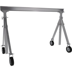 Vestil Adjustable Height Aluminum Gantry Crane 12W x 8-11/16H Pneumatic Casters 1500 lb. Cap 