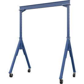 Vestil Steel Adjustable Height Gantry Crane 10W x 16-1/16H Phenolic Casters 8000 lb. Capacity 