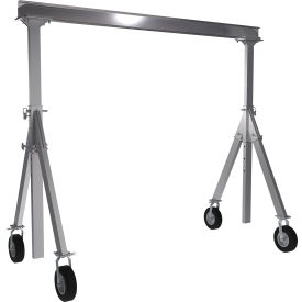 Vestil Adjustable Height Aluminum Gantry Crane 15W x 10-11/16H Pneumatic Casters 1500 lb. Cap 