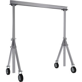 Vestil Adjustable Height Aluminum Gantry Crane 15W x 12-1/2H Pneumatic Casters 1500 lb. Cap 