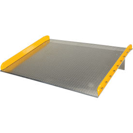Vestil Aluminum Dock Board Steel Curb 60"W x 72"L 20000 lb. Capacity 