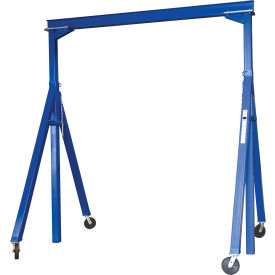 Vestil Steel Adjustable Height Gantry Crane 20W x 16H Glass Filled Nylon Casters 2000 lb. Cap 