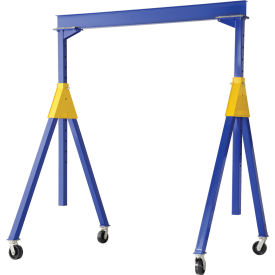 Vestil Adj. Height Steel Knock Down Gantry Crane 15W x 14-1/16H Phenolic Casters 6000 lb. Cap 